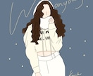 ご希望のイラスト(1人用)描きます 推しの写真や、自撮り、アイコン用のイラストなどなど イメージ1