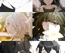 キャラと”目が合う”アイコンをお描きします ヘッダーセット、差分オプション有！あなただけのエモいアイコン イメージ7