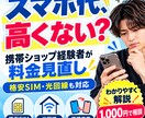 スマホ・光回線の料金を見直します 携帯ショップ経験者が格安SIM・光回線まで比較提案 イメージ1