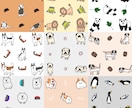 動物のゆるいイラスト描きますます ゆるくデフォルメしたタッチで百獣を描きます。 イメージ6