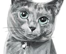 愛猫・愛犬の似顔絵をリアルタッチで描きます 写真から、毛並みと瞳の表情まで丁寧に描き起こします イメージ1