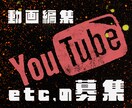 YouTube動画など編集いたします PR動画/広告動画/YouTube動画等編集させて頂きます！ イメージ1