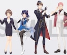ゲームなどで使用する立ち絵イラストを描きます 男性、女性キャラクターどちらもOK イメージ5