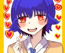 Twitterやインスタで使えるアイコン描きます ポップな色合いが魅力！ケモ耳も選べます！ イメージ2