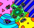 SNSアイコンやイラストを作成いたします ポップ調なオリジナルキャラクターイラストです イメージ4