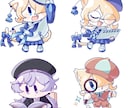 6月末まで特別価格！商用ミニキャラ作成します 全身含めてこのお値段！商用利用も可能！アイコンにもおすすめ！ イメージ4