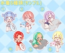 夏！水着！量産イラストお描きします 最短即日納品！可愛いあなたをお仕立します！ イメージ4