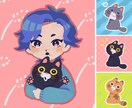 かわいいSNSアイコン、ヘッダーお描きます SNSアイコン、ヘッダーなど、なんでもご相談下さい！ イメージ1