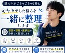 考えがまとまらない悩みを論理的に整理します モヤモヤした悩みを、原因・課題・選択肢に分解して整理します。 イメージ1