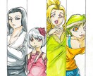 個性豊かな女性キャラクター描きます ※全てアナログイラストで対応！※ イメージ1