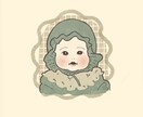アイコン用に赤ちゃんの似顔絵を描きます デフォルメしすぎない赤ちゃんの似顔絵アイコンを描きます✎* イメージ3
