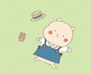 ゆるかわな動物・女の子のイラスト描きます やさしい色合いの、ゆるくてかわいいイラストを制作します。 イメージ4