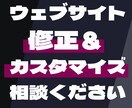 サイトの修正やカスタマイズなど解決をお手伝いします ウェブサイトのいろんなお困りごと気軽にご相談ください！ イメージ1