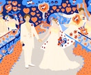 特別な日を彩るウェルカムボード描きます お持ちの写真でイラストかきます イメージ5