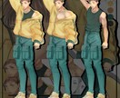 短髪ストリート系男子のキャラを販売します TRPG・ゲームに使いやすい、短髪ストリート男子 イメージ3