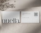 ミニマルでお洒落な名刺orショップカード作ります 一瞬で惹きつける、品のあるデザインを。 イメージ1