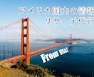 代行して米国調査致します 海外在住者が現地のWEBで完結出来る情報を代行して調査！ イメージ1