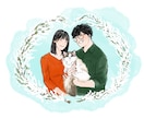 思い出に残る似顔絵イラストを作成いたします 幅広い絵柄であなたの求めていた似顔絵を作成します！ イメージ1