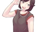 イラスト素材３点セット（完成品）販売します バストアップ、立ち絵、デフォルメ絵のセットです！ イメージ2