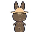 うさぎにつきいろんな表情などをおつけします シンプルな動物のイラストを活用したい方 イメージ5