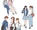 商用OK！女性漫画系イラスト描きます やさしい線と淡い配色が特徴のナチュラルイラスト イメージ9