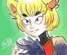 クセのある絵柄で!アイコンお描きします プロフィールアイコンに使うイラストを私の絵柄で提供します! イメージ4