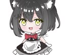 可愛いミニキャラ制作致します 場合によりオリジナルキャラを作成致します(⁎ᴗ͈ˬᴗ͈⁎) イメージ1