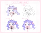 かわいいミニキャラ/SDの全身イラスト制作します 優しく淡い雰囲気のイラストが得意です！ イメージ3