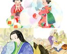和風をテーマに情緒ある水彩イラストを描きます 着物・花・和食や風景など「和」のモチーフお任せください！ イメージ7