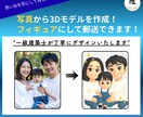 I【一級建築士】 がご家族のフィギュア作成します ”写真”から３Dモデリングを作成いたします！ イメージ1
