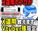 Vtuber様限定！X運用のプロがコンサルします 1ヶ月間、フォロワー1万人の僕が直々に破格でコンサルします。 イメージ1