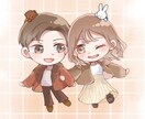 アイコンやグッズに使えるミニキャラ描きます 修正回数制限なし！ご要望に忠実な作品を心がけています イメージ1