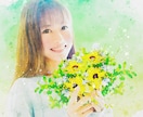 ふんわり優しいෆ˚*大人可愛い水彩画をお作りします デジタルデータ納品♡A4サイズプリントプレゼント*ᴗ ᴗ)⁾ イメージ1