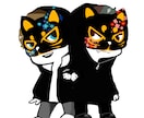 使い方自由！2頭身アイコンイラスト作製します SNSやYouTubeで使えるイラストの製作 イメージ4