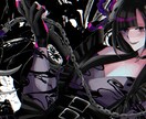 ダークな世界観の衣装デザイン､一枚絵制作します キャラクターデザイン､イラスト制作承ります イメージ6