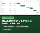 担当別の工数が見える開発工程表を渡します 誰に何人日寄っているかが出る｜土日祝を飛ばして180日分 イメージ1