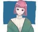 アイコンサムネ配信イラスト等おしゃれにお描きします お洒落な女の子、男の子を描くのが得意です。 イメージ3