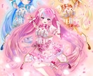 最短当日！IRIAM◎魔法少女イラスト描きます 配信にも！魔法少女衣装のキャラクターを即納でお書きします イメージ7