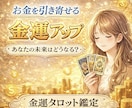 金運に特化！人生に必ず伴うお金の流れを占います お金に悩まない生活のお手伝いをします！ イメージ1