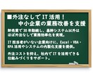 外注なしでIT活用！中小企業の業務改善を支援します 社内IT強化で業務効率UP！外注コスト削減します イメージ1