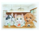 ほっこり暖かいうちの子似顔絵　パステルで描きます 写真には残らない、そのコらしさを一枚の作品に イメージ2