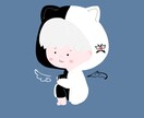 ちびキャラのアイコンを作成します ふんわりとした丸みを帯びた優しい可愛いイラストです。 イメージ4