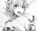 繊細な似顔絵/人物イラスト作成します SNSアイコンなど 白黒繊細なラフタッチで イメージ1