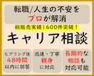 キャリア相談　転職/人生の悩みをプロが解消します 人事採用・コンサルのプロが助言　総販売実績1600件突破 イメージ1