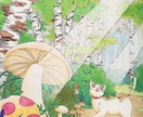 線画、塗り絵などに色鉛筆でアナログ彩色をしています 色鉛筆ならではの柔らかで優しい彩色を得意とします イメージ7
