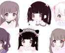 SNSのアイコンを作成します ♡地雷系・量産型・幼い雰囲気得意です♡ イメージ4
