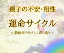 親子関係の不安・相性を『運命サイクル』で紐解きます 性格・特性・今の運気から見る、あなただけの『子育て』ヒント集 イメージ1