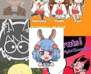 あなたのキャラクターアイコンイラスト制作します オリキャラ、似顔絵、ゲームのアバター、Vtuber様など イメージ1