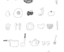 線画の優しいイラストをセットでお描きします シンプルで伝わりやすいイラストをお探しの方　宣伝や挿絵に イメージ2