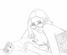 シンプルでミニマムなタッチでイラストを描きます 色指定、その他相談など承ります イメージ1